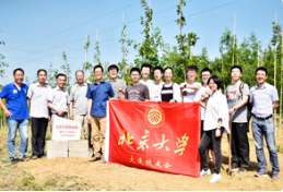 北大新生在燕园农业状元林栽下心愿树